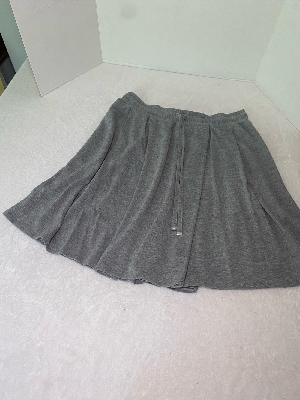 Lacoste Grey Draw String Casual/Athletic Skirt- Pockets Sz EU 38 (M)